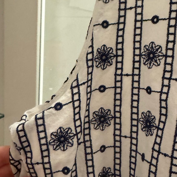 Zara Cotton/Linen Floral Baby Doll Dress - Picture 4 of 8